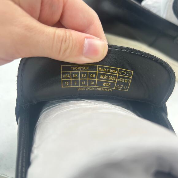 Vionic Thompson Slip-on Penny Loafers Casual Comfort Shoe Black Men 10W Tried On - Picture 9 of 10